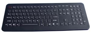 China IP65 106 keys black USB customized ruggedized silicone rubber medical keyboard wholesale