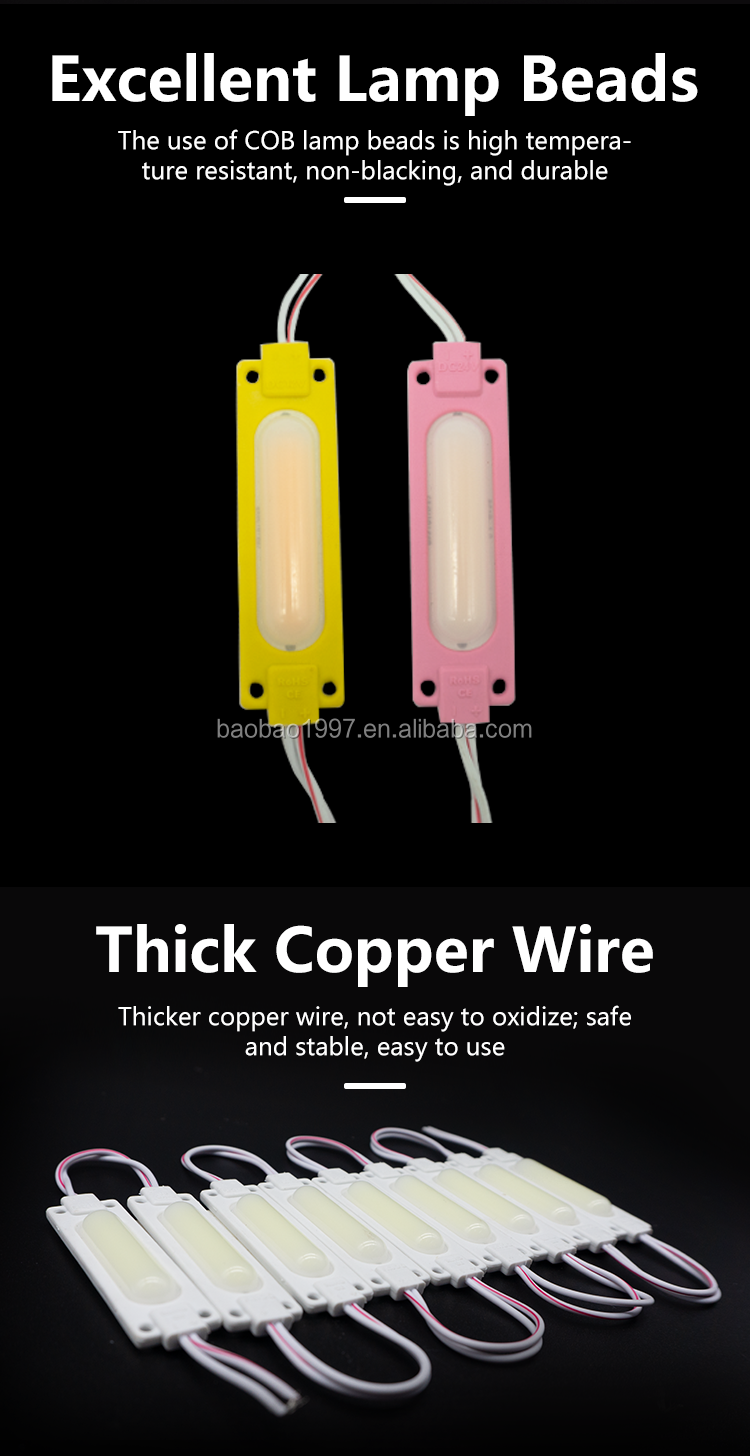 Pink Blue Green White Yellow COB Injector Lights LED Module Lamp