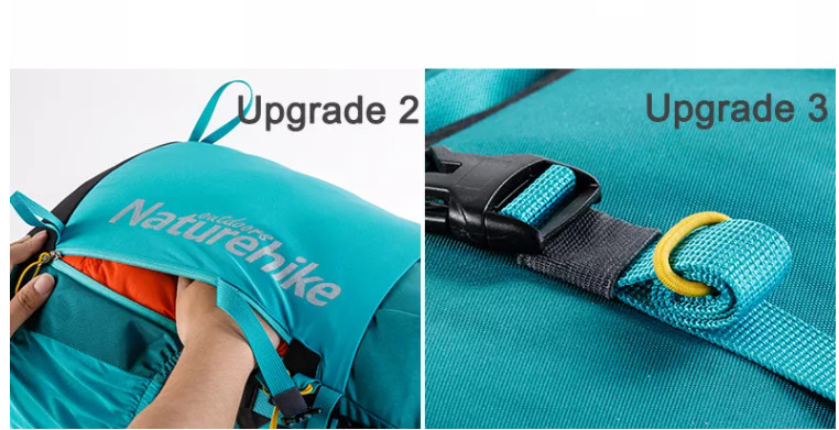 Polyester 0.1kg Lightweight Waterproof Backpack 60cm Mountain Trekking Bag
