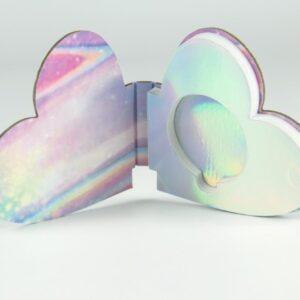 China Heart Shape Cosmetic Packaging Box Eye Shadow Palette Packaging Box wholesale