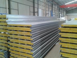 China Anti Corrosion Sandwich Panel Roof , Composite Metal EPS Sandwich Roof Panels wholesale