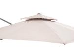 Double Top Patio Umbrella Garden Parasol Waterproof Canopy AJUNION W300xD300xH26