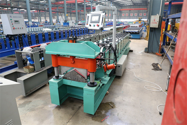 Ppgi Galvanized Roof Ridge Cap Roll Forming Machine Colour Coated