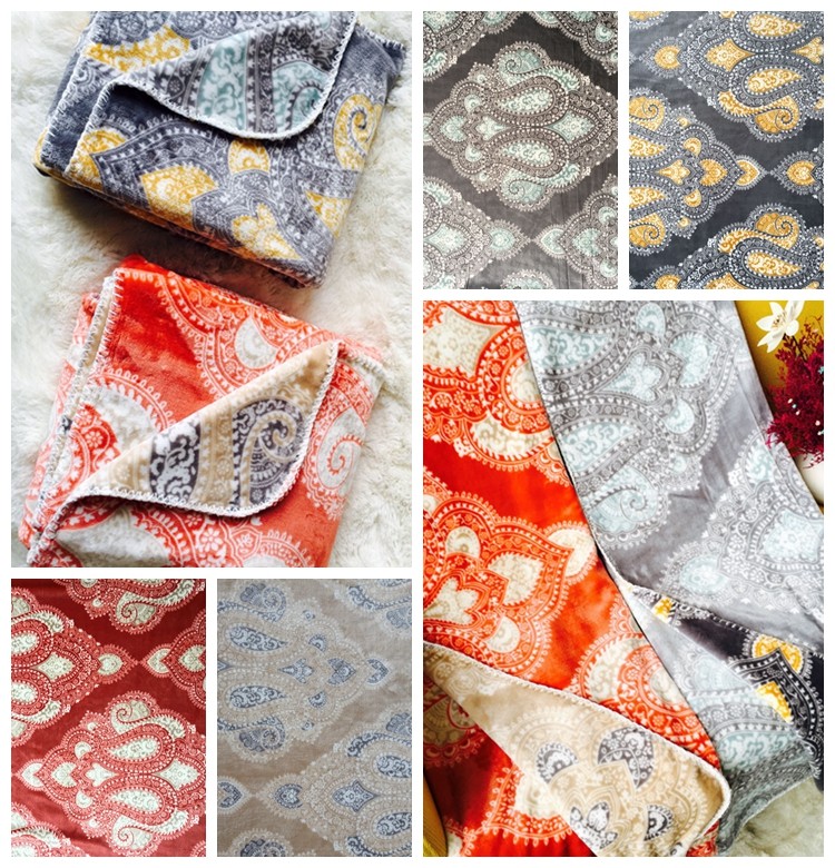 2018 All Season Coloful Flannel Baby Blanket 100*120cm 100% Polyester 150D 288F