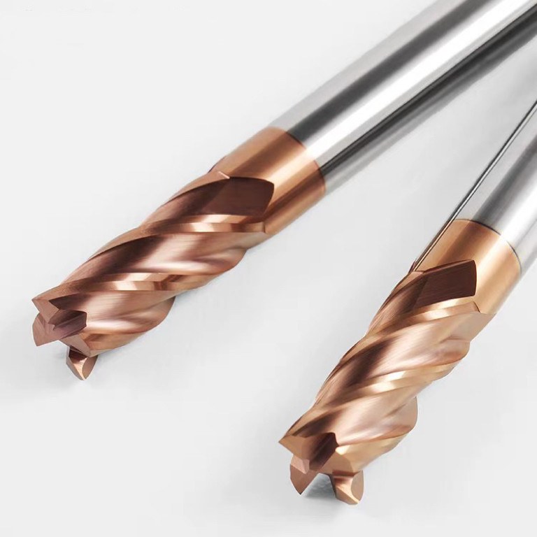 Tungsten Steel CNC End Mill Cutter Flat Milling Cutting Tool Nano coating