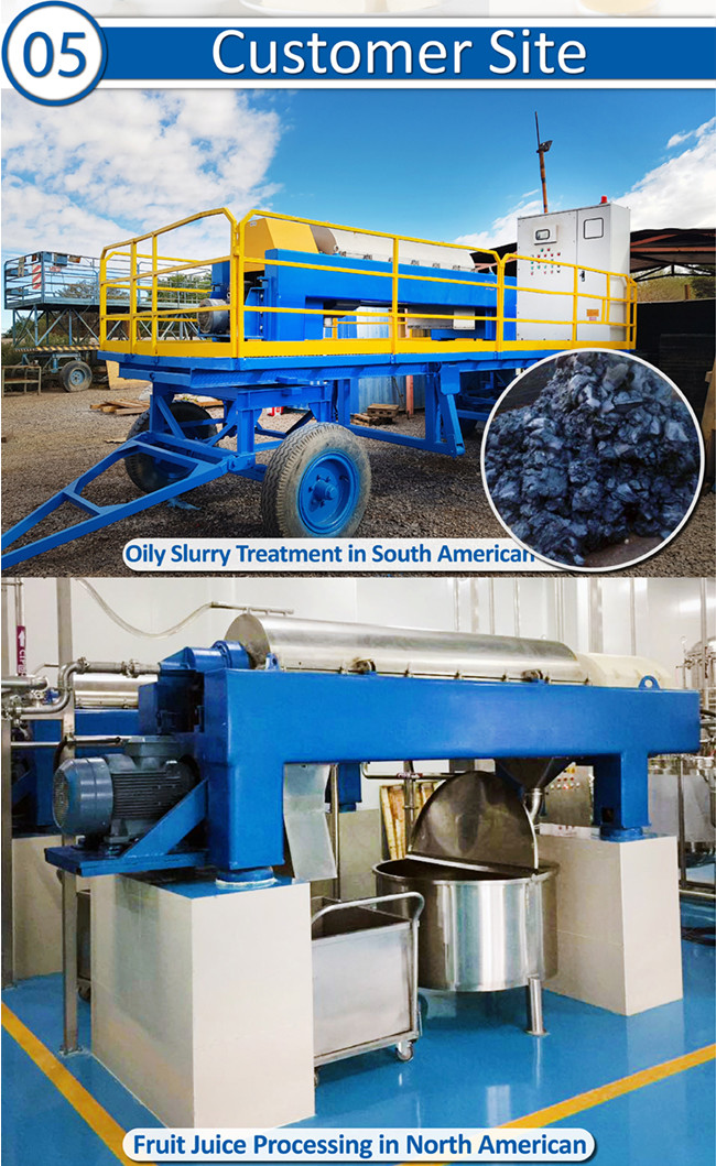 Industrial Horizontal Decanter Centrifuges / Separation Equipment Lemon Juice Processing