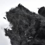 4D*51MM Polyester Staple Fiber Of Low Melt Fiber Black / White Color