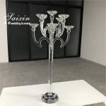 9 Arms 95cm Tall Crystal Glass Candelabras Acrylic Crystal Candle Holder