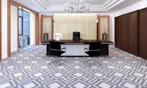 China 100% Nylon printed carpet for office striped wall to wall carpet wholesale