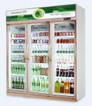 Commercial Upright Vertical Drink Beverage Display Fridge With 400 / 800L