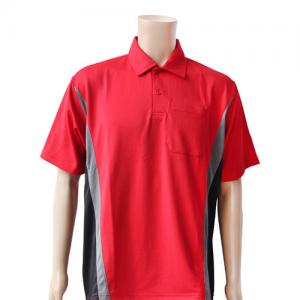 China 210gsm GYM Polyester OEM T Shirts 4XL Custom Work Polo Shirts With Logo wholesale