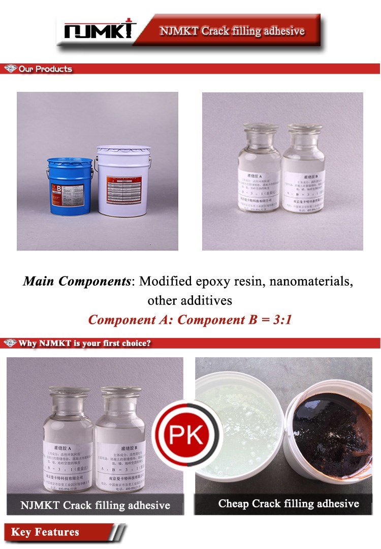 Construction Crack Filling Adhesive with Self-adhesive and Chemical Anchor Technology