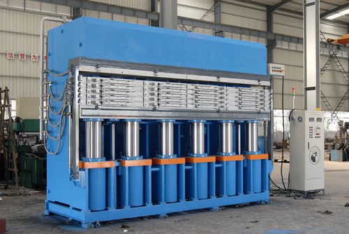 PLC Controlled Jaw Type Rubber Vulcanizing Press Machine for Tyre Tread Vulcanization
