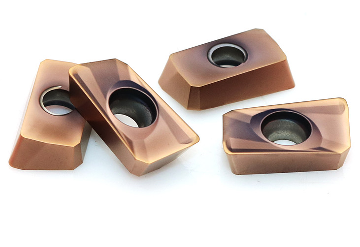 Bronze Color Carbide Insert Milling Cutters For Heavy Roughing Process APMT1604PDER
