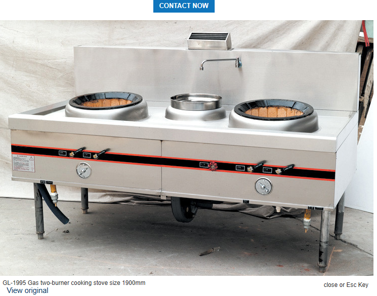 China Gas Two-Burner Cooking Stove Size 1700mm wholesale