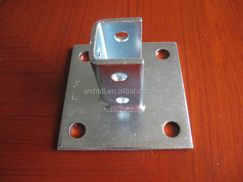Standard Steel Channel Post Base Accessories C Channel 1-5/8"