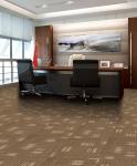 Wedding PVC Carpet Flooring / Polyester Carpet Tiles Woven Technics