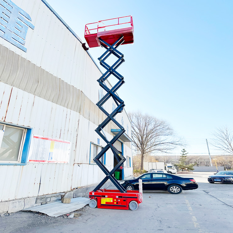 Mid Rise 4m Portable Small Scissor Lift 2400*1170mm with Max Lifting Height of 4m