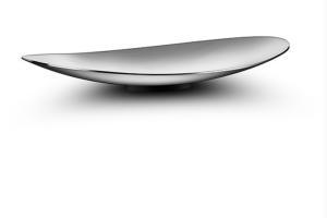 China Dessert Basin SS304 Fruit Plate Metal Houseware Sand Polishing wholesale