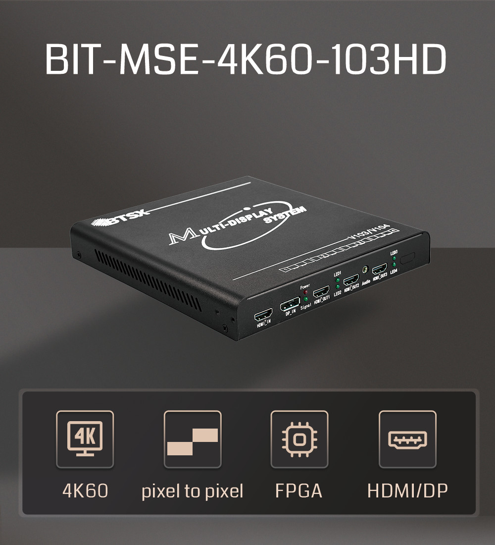 BIT-MSE-4K60-103HD Industrial-Grade 4K Multi-Screen Controller Expansion Solution for High-Res Real-Time Display Applications