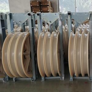 China 916x110mm Three Wheels Nylon Pulley Universal Conductor Stringing Block wholesale
