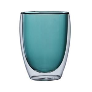 China 250ml Thermal Insulated Double Walled Glass Coffee Mugs wholesale