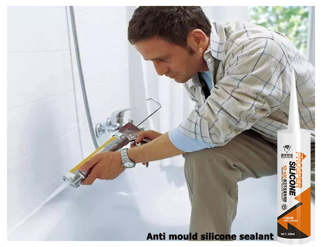 Water Resistant White Bathroom Silicone Sealant Mould Resistant Long Lasting