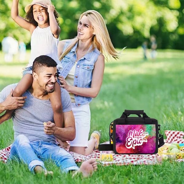 Outdoor Camping Picnic Ice Bag Blanks Large Capacity Portable Sublimation Lunch Bag Custom Polyester Ice Bucket Bag Car Ice Bag