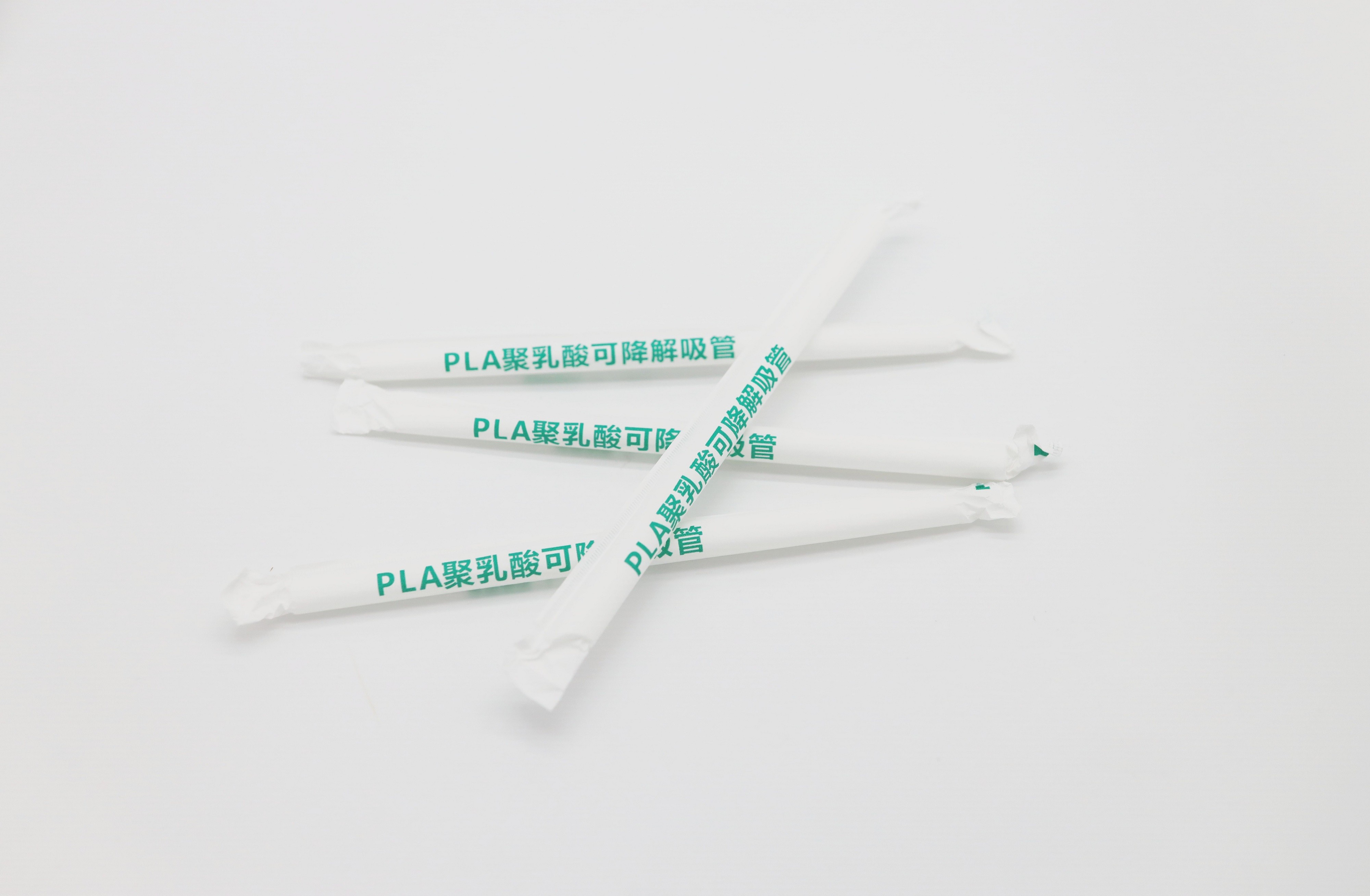 5mm 7mm 12mm Biodegradable Drinking Straw Custom White Black Individual Wrapped