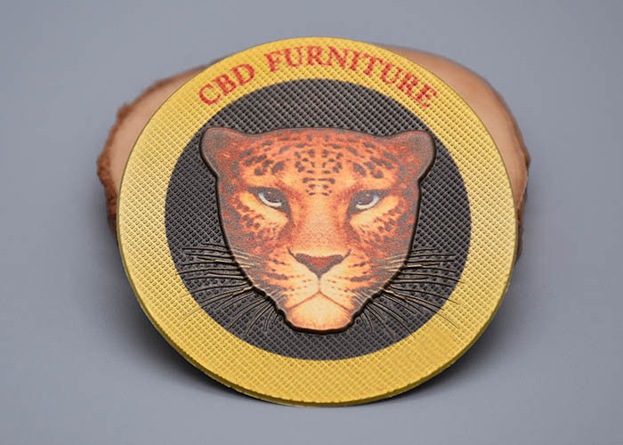 TPU Material Embossed Logo Heat Transfer Label For Clothing