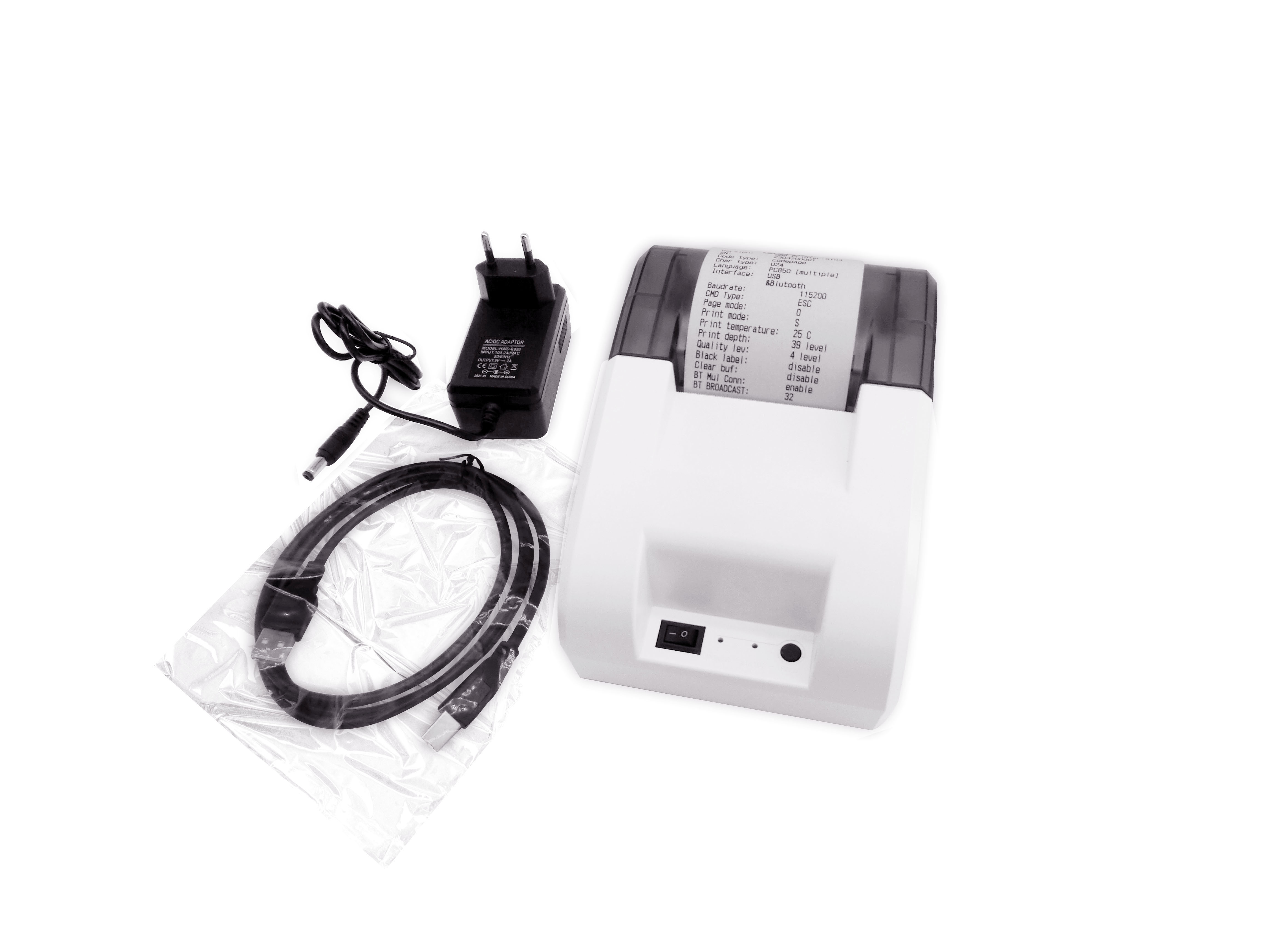 POS58B 58MM Mini Wireless Pos USB Thermal Receipt Bill Printer with Free Spare Parts