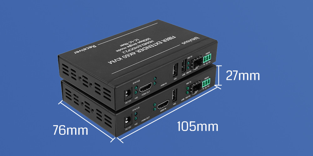 High Definition IR RS232 Signal HDMI Audio Extender 10km 4k HDMI USB KVM Extender