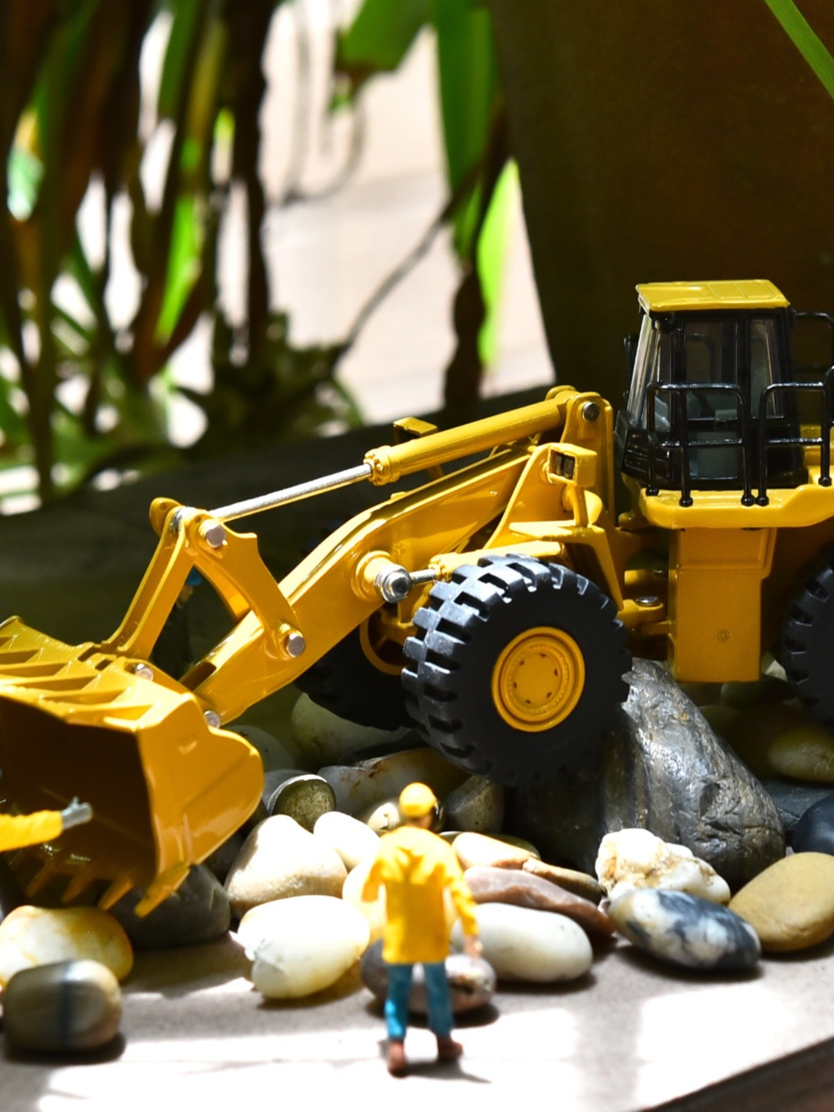 DM Caterpillar CAT988H Loader Shovel Bulldozer Engineering Truck Alloy Simulation Model