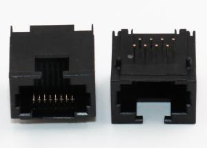 China Black 1000 Base T RJ45 Modular Jack MJ3288-B011-HRN1 wholesale