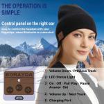 Bluetooth Beanie Headphones Hat Unique Christmas Tech Gifts