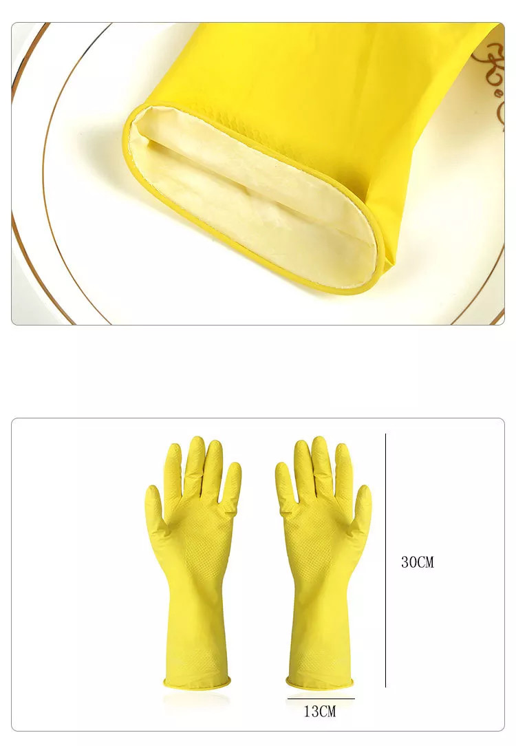 Household Industrial Building Nitrile Coated Hand Gloves Protective Green