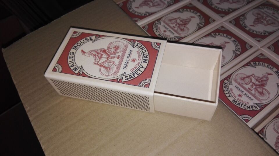 Slide drawer gift match box wholesale,custom printing recycled custom match box
