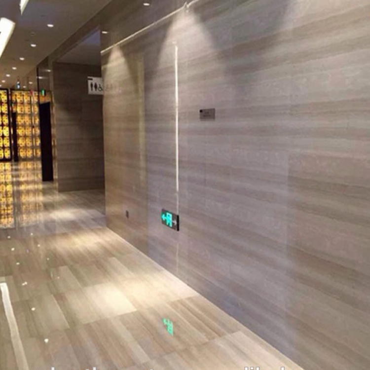 2018 Wholesale low price wood grain glazed sunny grey marble