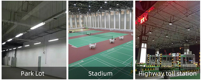 100W 150W 200W UFO LED Warehouse Light Low Glare UGR<19 With Microwave Control