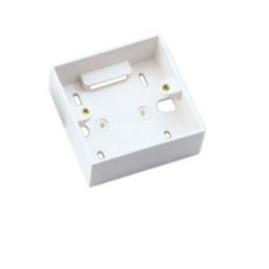 China White Or Ivory Fiber Optic Faceplate , ABS / PC Material 2 Port Faceplate 86 * 86 wholesale