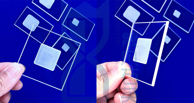 Slot Machining Of Frosted Transparent Round Square Slot With High Purity Quartz Glass Slot