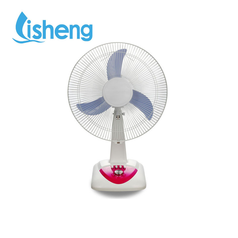 12V AC DC table fan 16 inch brush less motor portable table fan with adapter