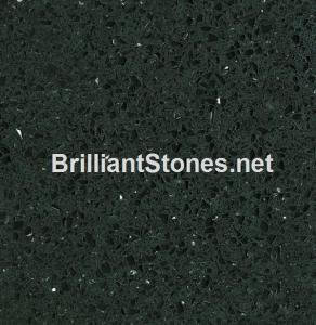 China Artificial Quartz Stone Crystal Black Model 305, Stain Resistance, High Hardness wholesale