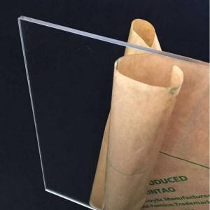 China Clear Acrylic Panel Sheet For Wall 10mm 6mm 4mm 2mm wholesale
