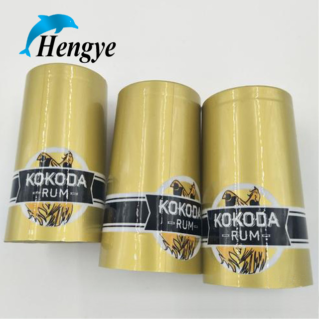 pvc heat shrink cap seal for wine bottle, pvc shrink capsules PVC wine caps for red wine bottle in red color