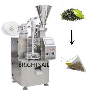 China Corn Fiber Pyramid Teabag Packing Machine 40 Bags Per Minute wholesale