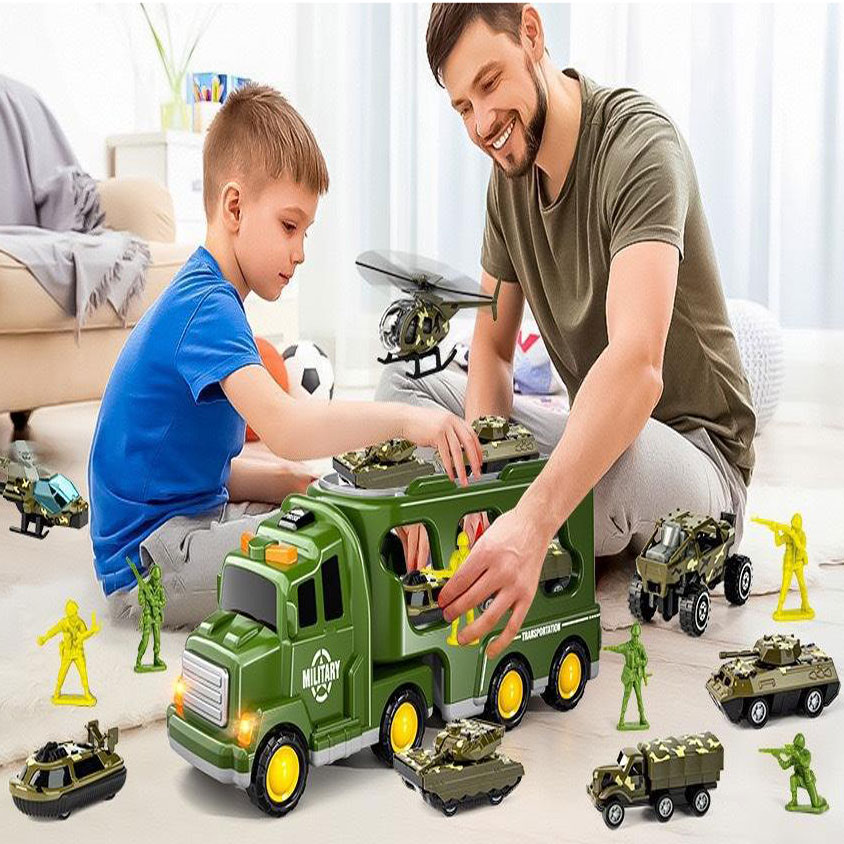 Army Men Toys and Military Truck Set for Unisex Kids Ages 0 to 24 Months