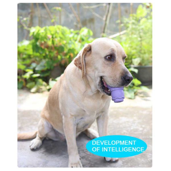 Pet Snowman Custom Toy Bite Resistant Molar Natural Rubber Biting Interactive Pet Toys