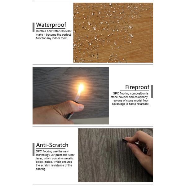 4.0mm-6.0mm Vinyl Plank Floor Luxury Waterproof SPC Vinyl Floor