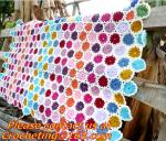 rustic handmade knitted crochet towel blanket carpet tablecrochet blanket sofa